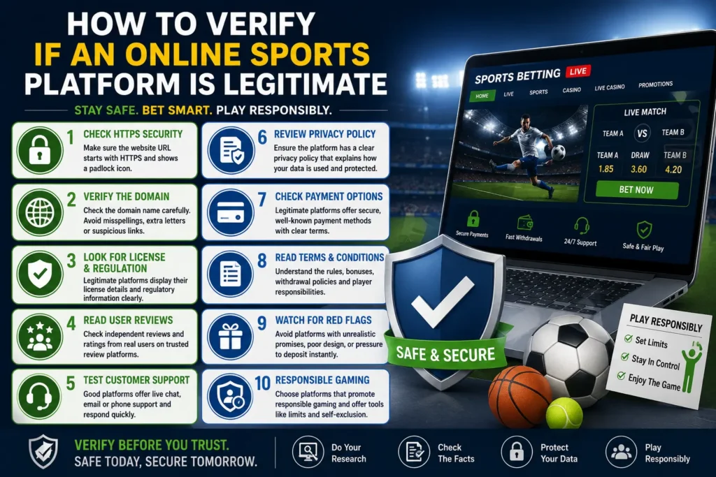 verify online sports platform